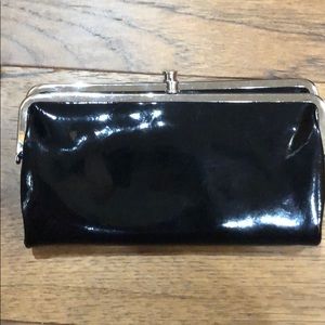 Black patent Hobo Lauren wallet
